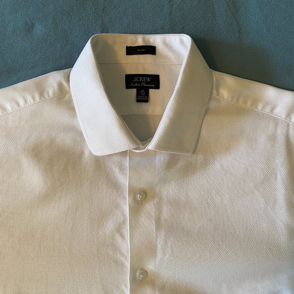 J.Crew Men's Slim Fit Ludlow Premium Fine Cotton Dress Shirt
